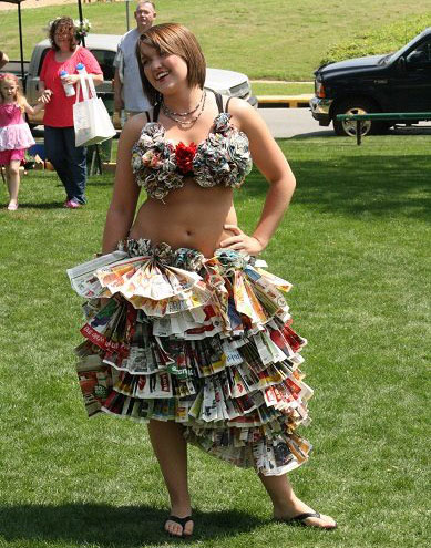 Trashion show: Recycled trash into fashion