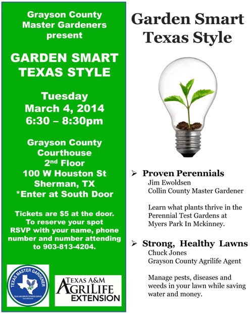 Garden Smart Texas Style Presentation In Sherman March 4