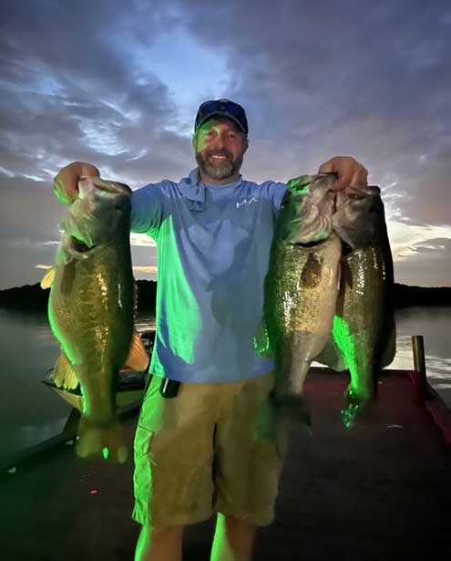 Lake Carl Blackwell Fishing for Crappie and Hybrid Striper with