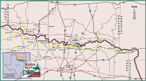 Red River Valley Texas Map 425 Miles Of Sales Coming June 1-2 - North Texas E-News