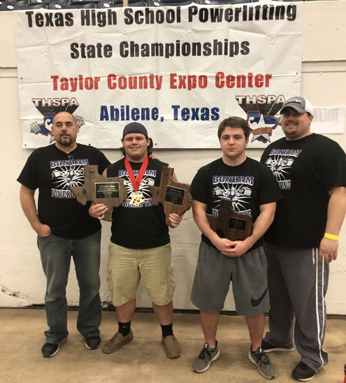 Font Color Purple B Bonham High School Powerlifters Excel At