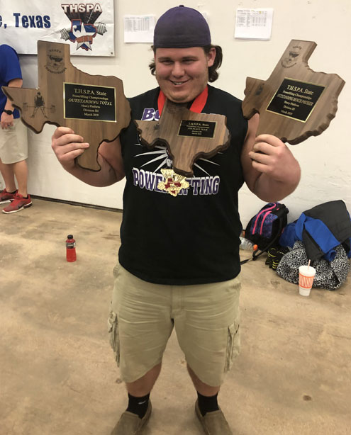 Font Color Purple B Bonham High School Powerlifters Excel At