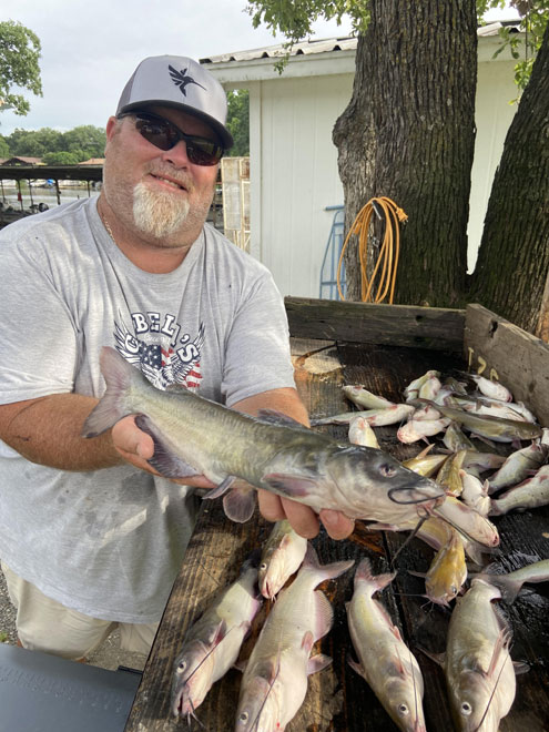 cane pole fishing catfish line Catfishing old-school